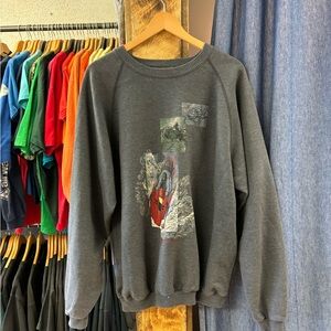 Vintage Northern Elements Snowbile  Graphic Men's Sweater